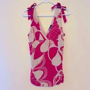 BeBe Double V scrunched Top